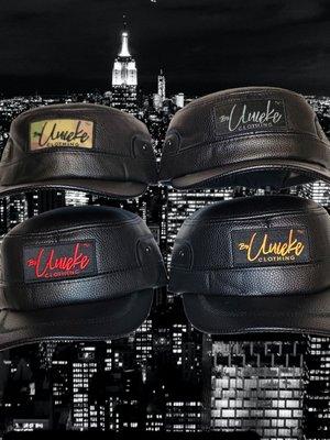 Be Unieke faux leather military hats.