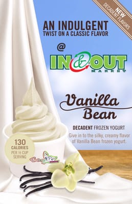 Give to the rich silky #vanilla bean #flavor Lowfat #frozen #yogurt at #inandout #market