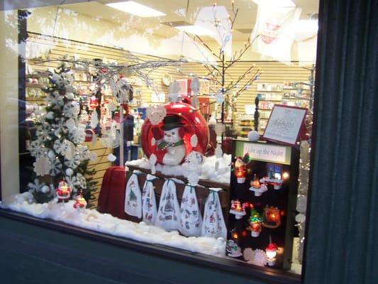 our holiday window display won an award Good job, Karen.