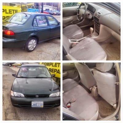 For Sale Lightly used 2000 Toyota Corolla 174000 miles. New tires, Brakes, Axles, Water pump and alot more.