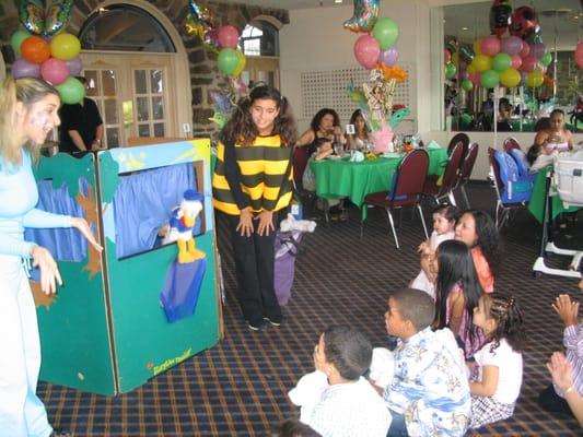 Variety puppet show. The kids love it.