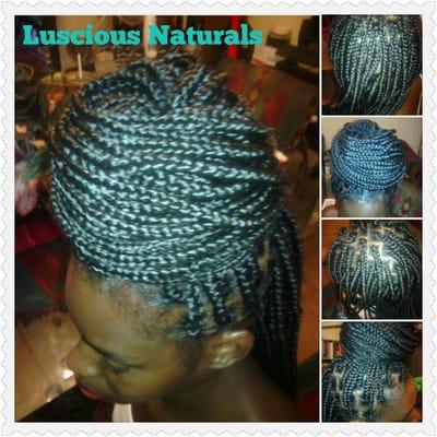 Poetic justice braids with a bun