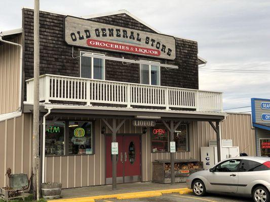 Old General store has everything you need: firewood, ice, fresh roles, packaged and canned foods and a small selection of fresh produce.