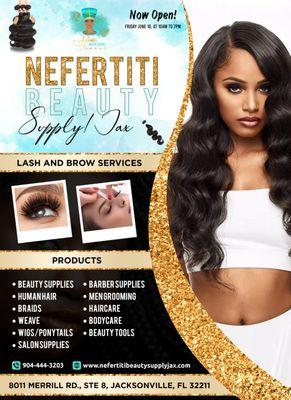 Nefertiti Beauty Supply List of Products Available