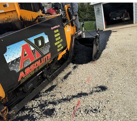 Paving driveway