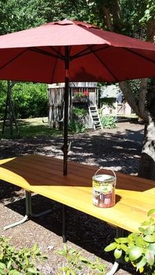 Hemp Shield picnic table