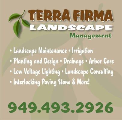 Terra-Firma Landscape Management