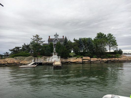 Private island on the Thimble Islands boat ride.