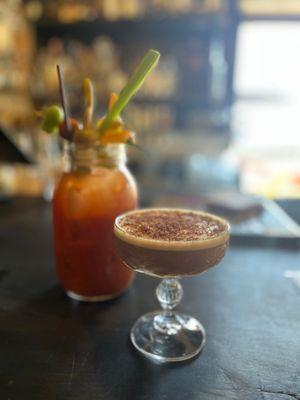 Bloody Mary + Espresso Martini