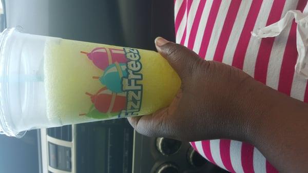 My new drink of choice lemonade freeze