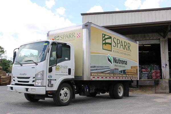 We proudly carry Nutrena Feed at all three of our Sparr Building and Farm Supply stores!