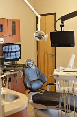 Exam and treatment room at the Sandia Smiles Dental Center