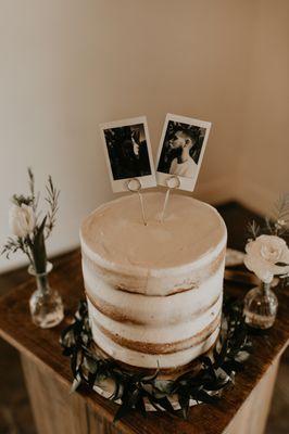 Cake table set up by SIS events