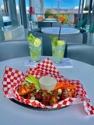 Korean BBQ Wings (served with carrots and celery)