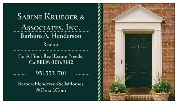 Barbara Henderson Sabine Krueger & Assoc.