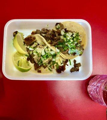 asada and carnitas mini tacos $1.99@