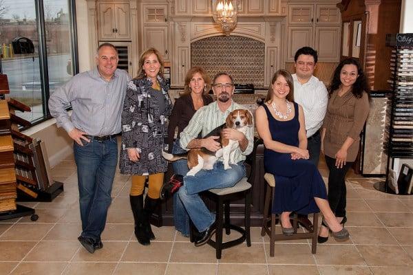 We are all here to serve you. Gary, Elynn, Lynn, Joe, Alyssa, Hamid & even Archie the Beagle Bath & Kitchen Designer!