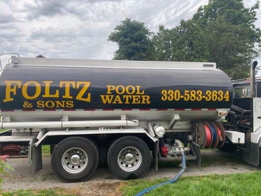 Foltz & Sons Pool Water Delivery