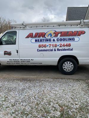 Air temp truck on residential install.