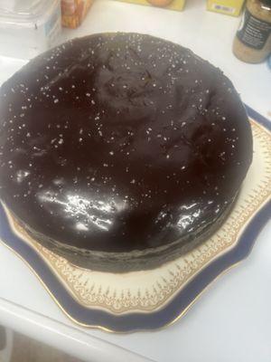 Salted caramel chocolate cake