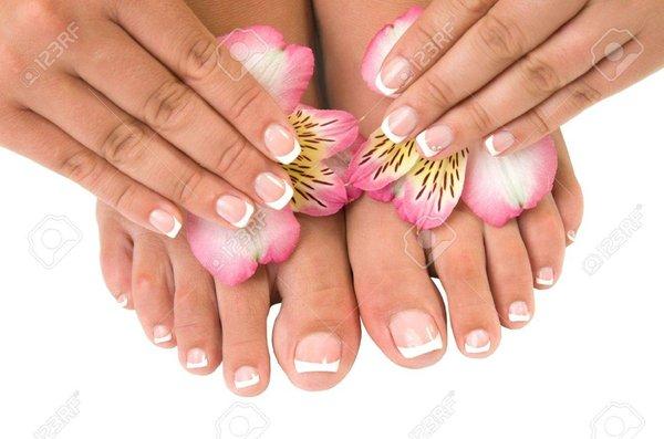 French Tip on Hand and Feet