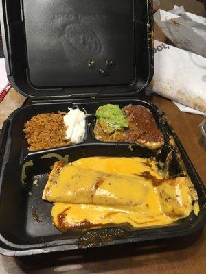 Sloppy garbage. Broken taco, no chips. This isn't a Muchaco platter, it's a giant "fuck you."