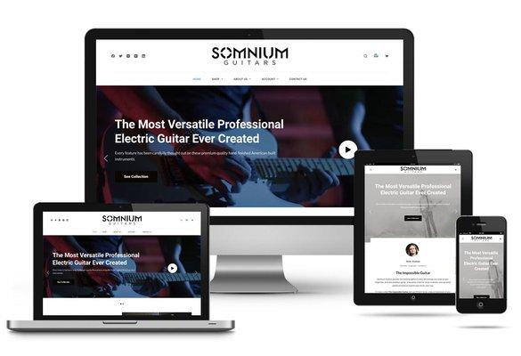 Redesigning the local Brooksville business, "Somnium Guitars" website was exciting. http://somniumguitars.com