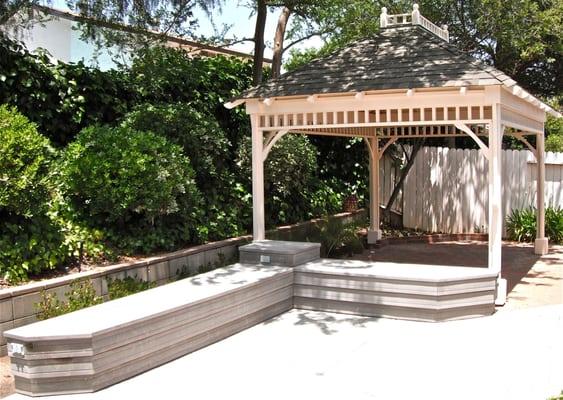 A small gazebo built in El Cajon.