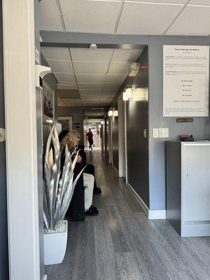 Our waiting area and downstairs hallway.