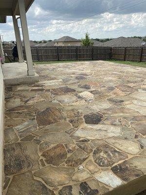 Oklahoma Chocktaw Flagstone Patio 27x20