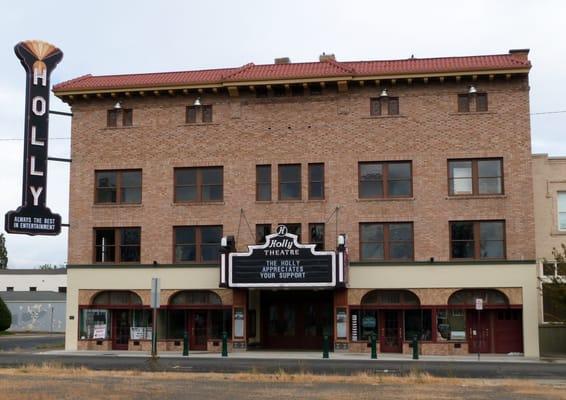 Located in the Historic Holly theater Building