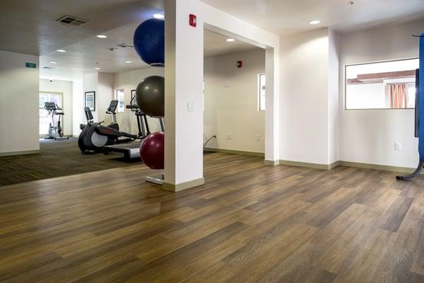 Yoga Studio in the Fitness Room at 1st and Rosemary Senior