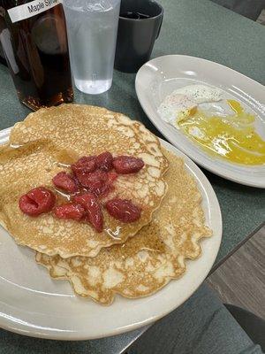 Strawberry pancakes