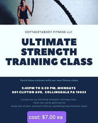 Strength training class