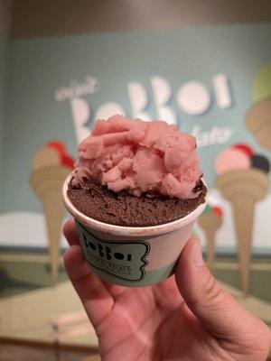 Pure Watermelon and Dark Chocolate Sorbet flavors . Piccola