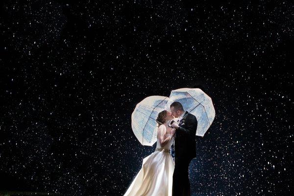 Rainy spring wedding at the Mountain Top Inn in Chittenden, Vermont.