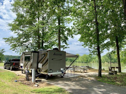 My campsite is right on the Black Warrior River.