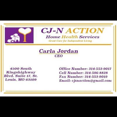 Business Cards location and contact information