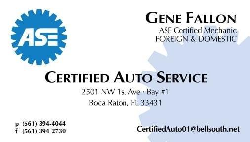 Certified Auto Service