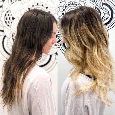 Balayage and Tone with Olaplex