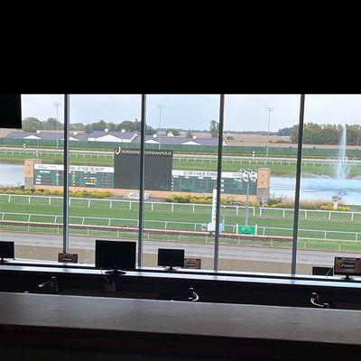 View of finish line from Clubhouse