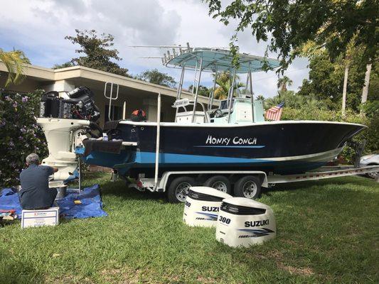 this gorgeous boat is up for sale if  anyone's interested contact Glenn at. (305) 877-2102    200 hr service just got done today