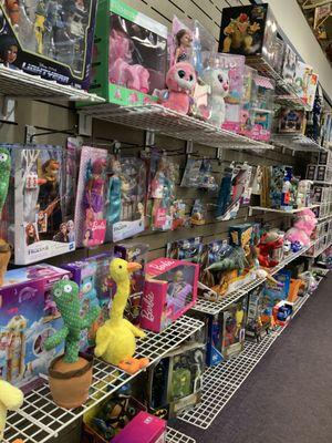 We have toys and collectibles for ages birth to adult