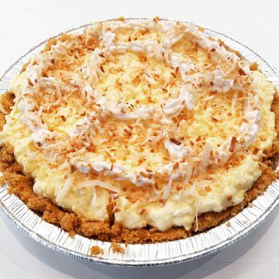 Coconut creme pie.