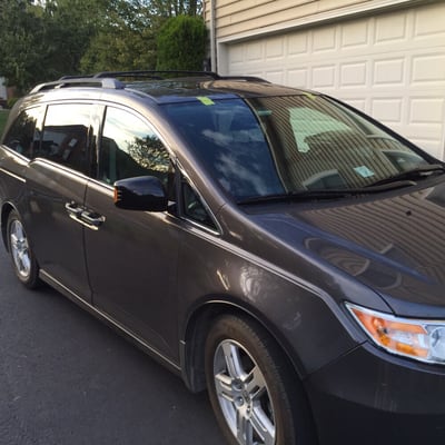 2012 Honda Odyssey, after windshield replacement.