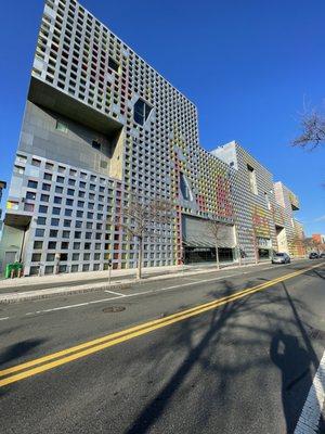 Simmons Hall nicknamed " The Sponge" a Cool Architectural Building Undergraduate Residence for Students @ MIT Cambridge MA