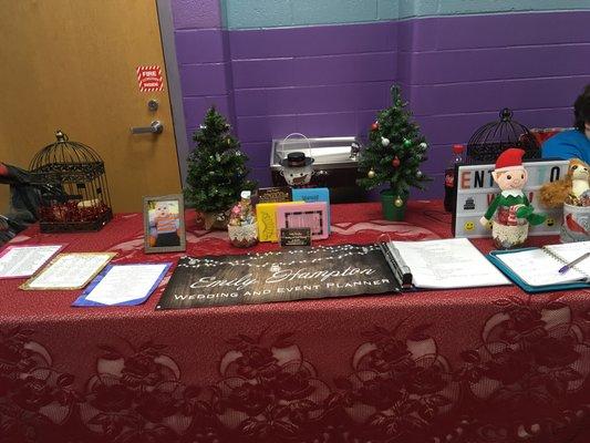 Our table at Rosehill Elementary