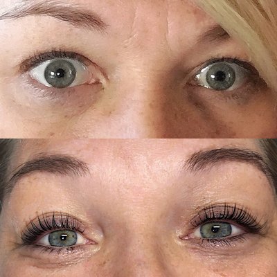 Lash lift/tint w/brow tint