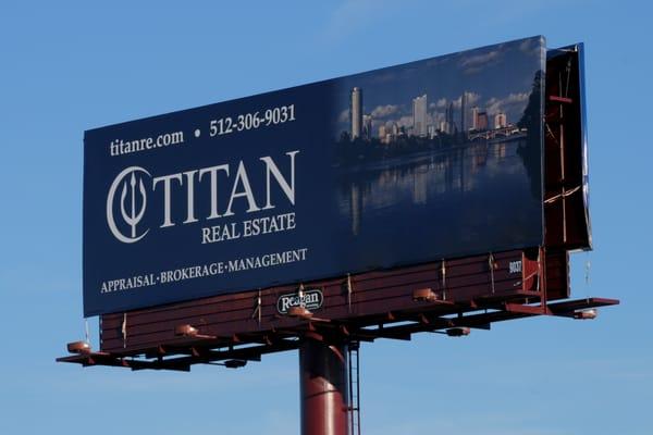 The Titan billboard rotating around the Greater Austin area!