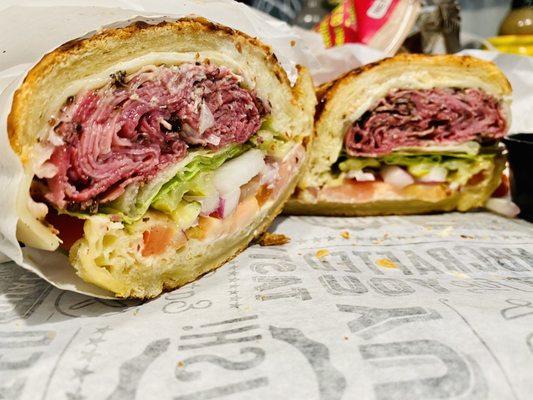 Hot Pastrami Sandwich